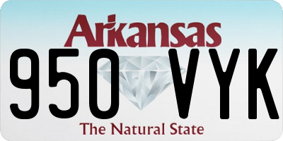 AR license plate 950VYK