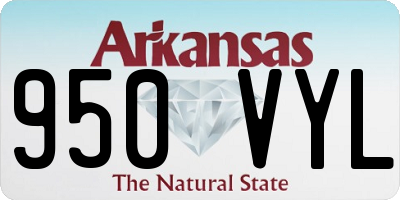 AR license plate 950VYL