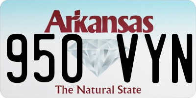 AR license plate 950VYN