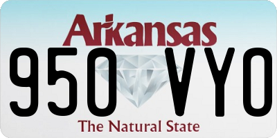 AR license plate 950VYO