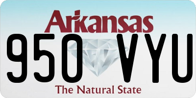 AR license plate 950VYU