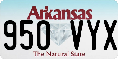 AR license plate 950VYX
