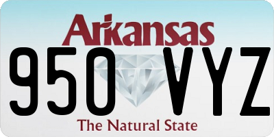 AR license plate 950VYZ
