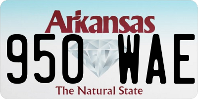 AR license plate 950WAE