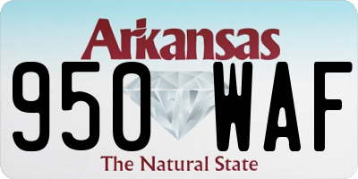 AR license plate 950WAF