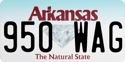 AR license plate 950WAG