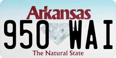AR license plate 950WAI