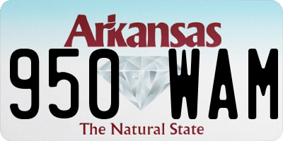 AR license plate 950WAM