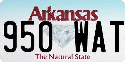 AR license plate 950WAT