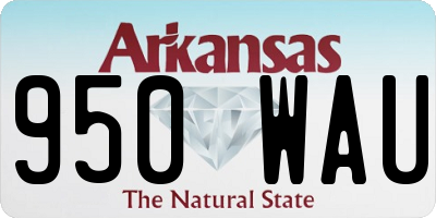 AR license plate 950WAU