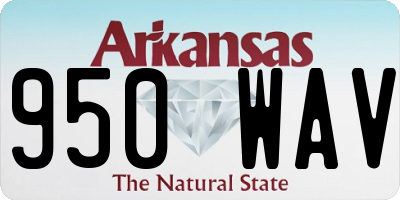 AR license plate 950WAV