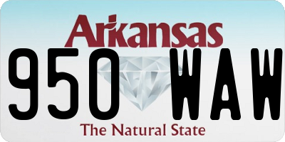 AR license plate 950WAW