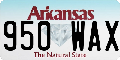 AR license plate 950WAX