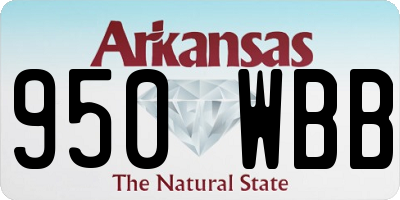 AR license plate 950WBB
