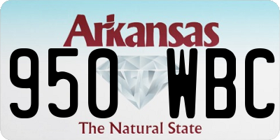 AR license plate 950WBC