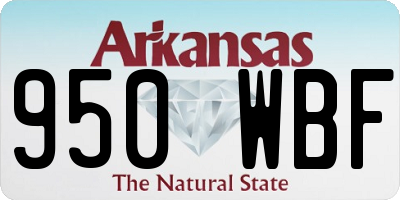 AR license plate 950WBF