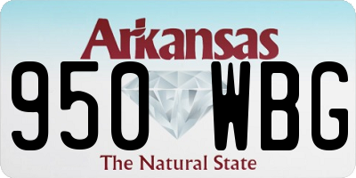 AR license plate 950WBG