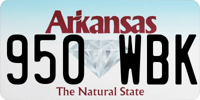 AR license plate 950WBK