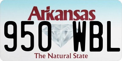 AR license plate 950WBL