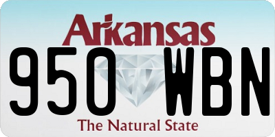 AR license plate 950WBN