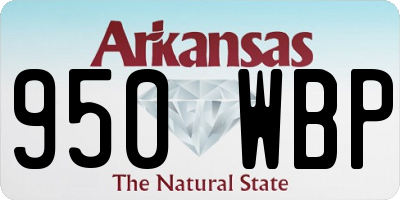 AR license plate 950WBP
