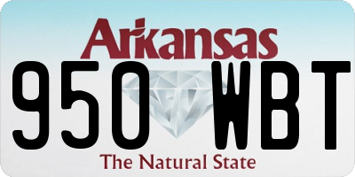 AR license plate 950WBT
