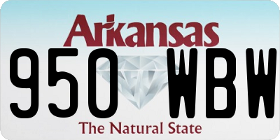 AR license plate 950WBW