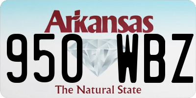 AR license plate 950WBZ