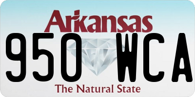 AR license plate 950WCA