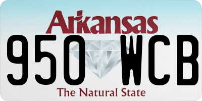 AR license plate 950WCB