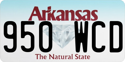 AR license plate 950WCD