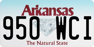 AR license plate 950WCI
