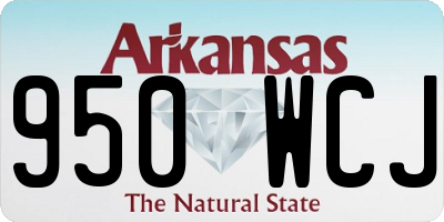 AR license plate 950WCJ