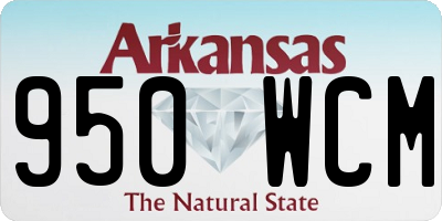 AR license plate 950WCM