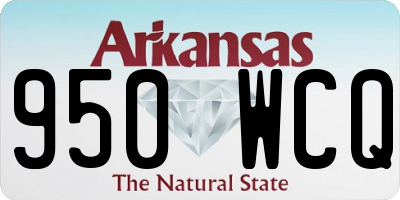 AR license plate 950WCQ