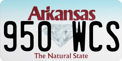 AR license plate 950WCS