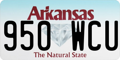 AR license plate 950WCU