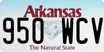 AR license plate 950WCV