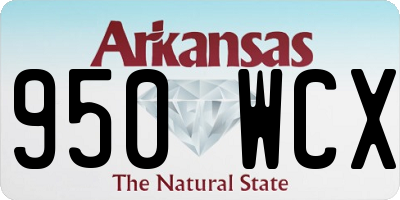 AR license plate 950WCX