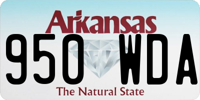 AR license plate 950WDA