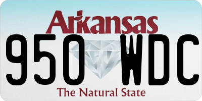 AR license plate 950WDC
