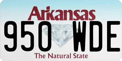 AR license plate 950WDE