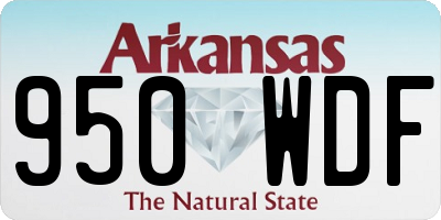 AR license plate 950WDF