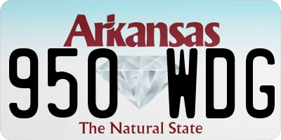 AR license plate 950WDG
