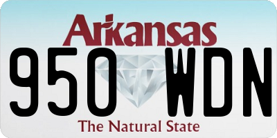AR license plate 950WDN