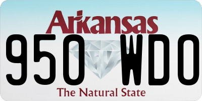 AR license plate 950WDO