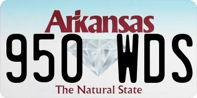 AR license plate 950WDS