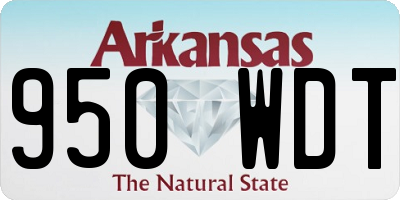 AR license plate 950WDT