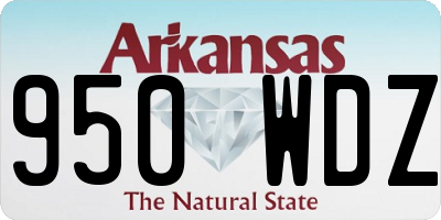 AR license plate 950WDZ