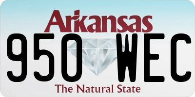 AR license plate 950WEC